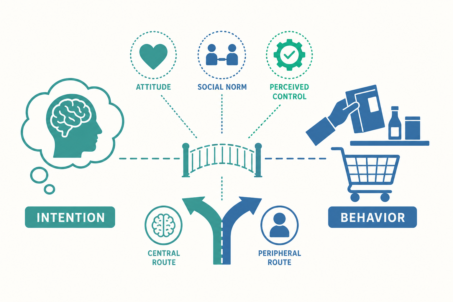消費者行為進階概念示意圖