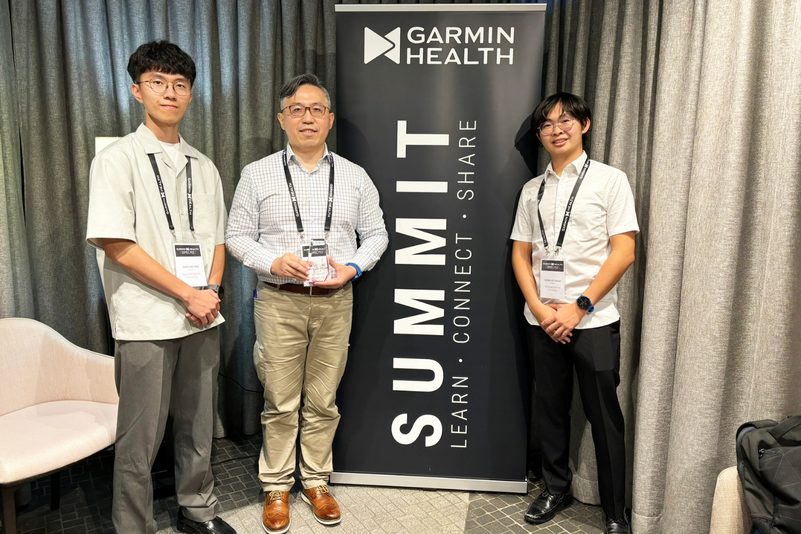 中央大學通識教育中心培育數位人才有成 Garmin Health 高峰會年度大獎賽唯一入圍台灣團隊